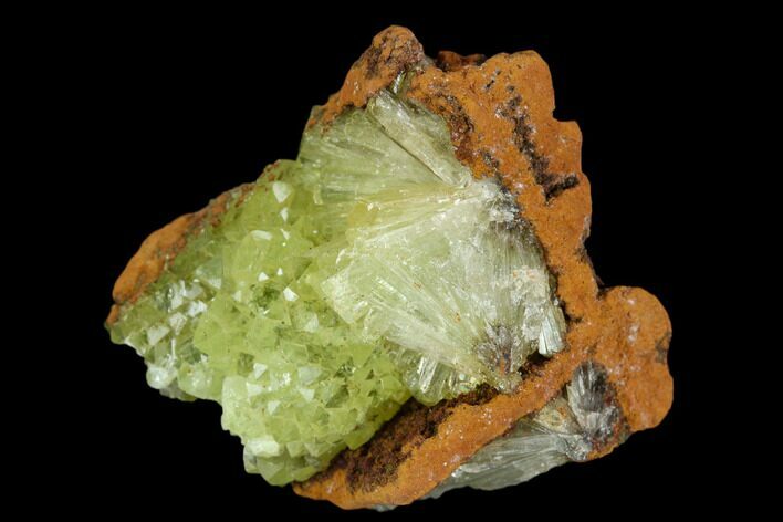 Yellow-Green Adamite Crystal Cluster - Durango, Mexico #127035